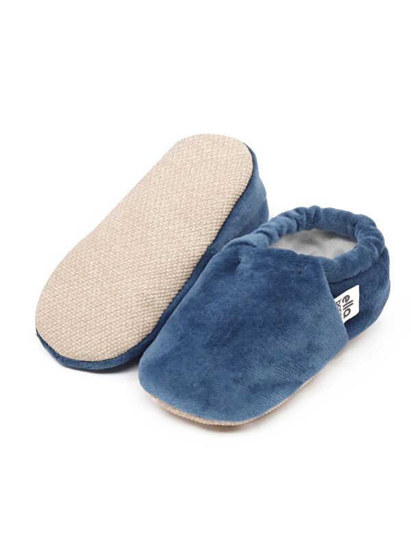 Kadife Bebek Patiği, Kaydırmaz Taban, Kreş Ayakkabısı Patik - Görsel 3