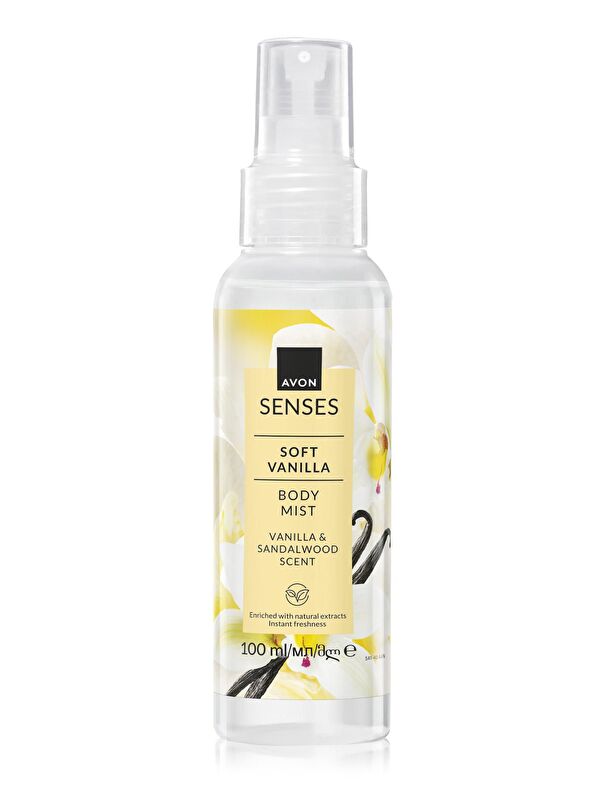 AVON Soft Vanilla Vanilya ve Sandal Ağacı Kokulu Vücut Spreyi 100 Ml.