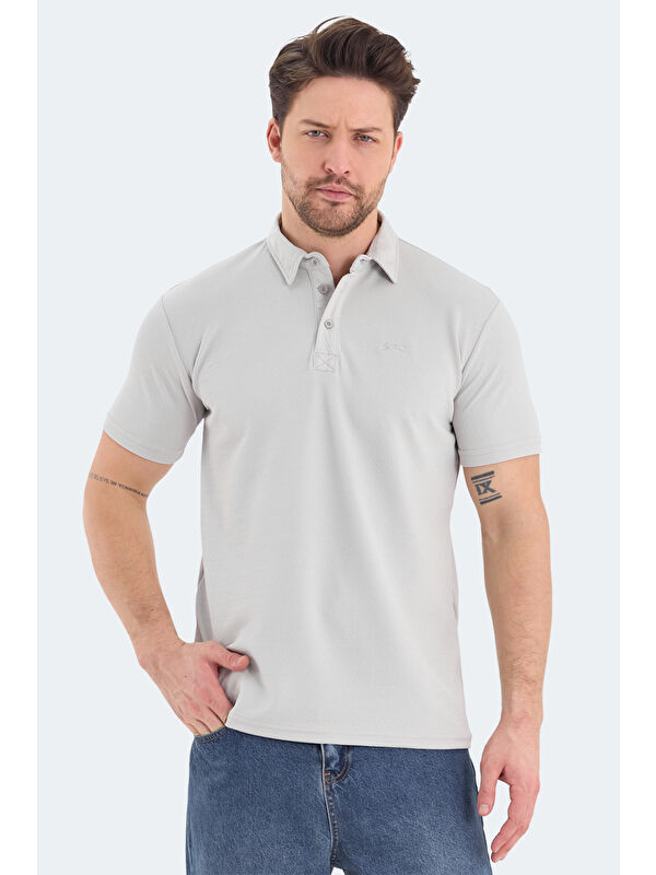 SLAZENGER BOLT Erkek Tişört Gri