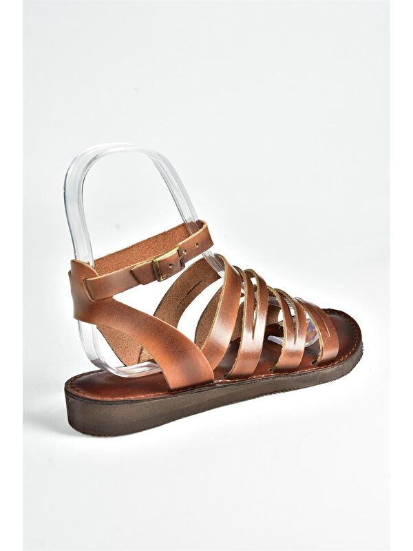 Taba Hakiki Deri Kadın Sandalet K374680403 - Görsel 6