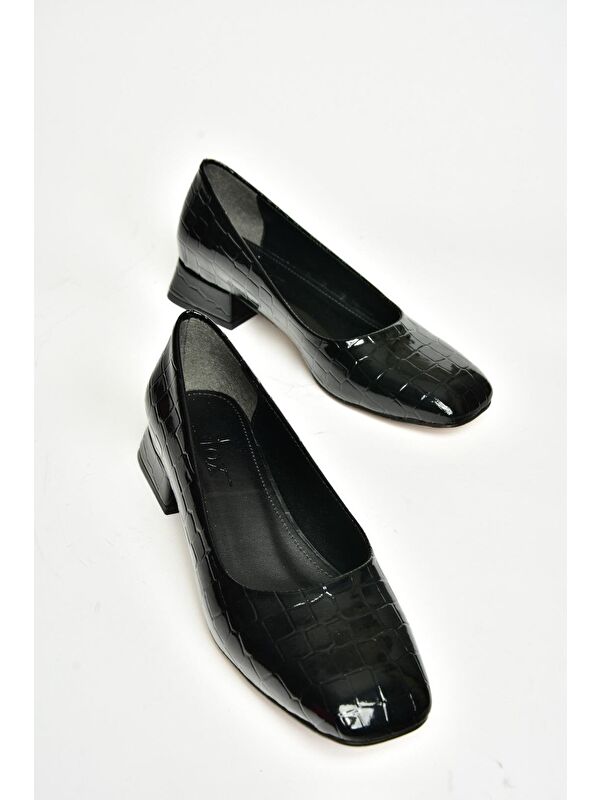 T5901226 Siyah Kadın Topuklu Ayakkabı - Görsel 4