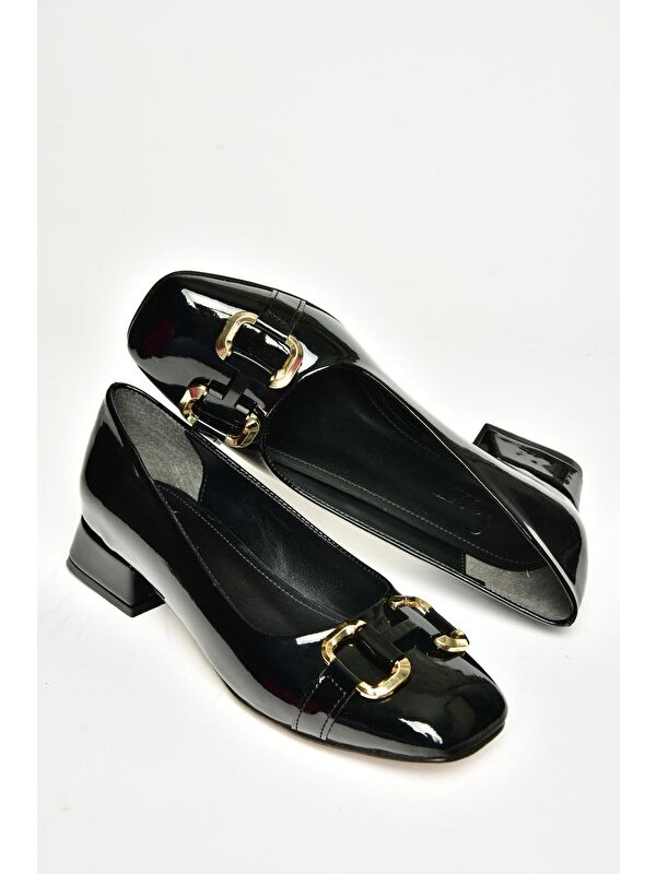 T5901228 Siyah Kadın Topuklu Ayakkabı - Görsel 4