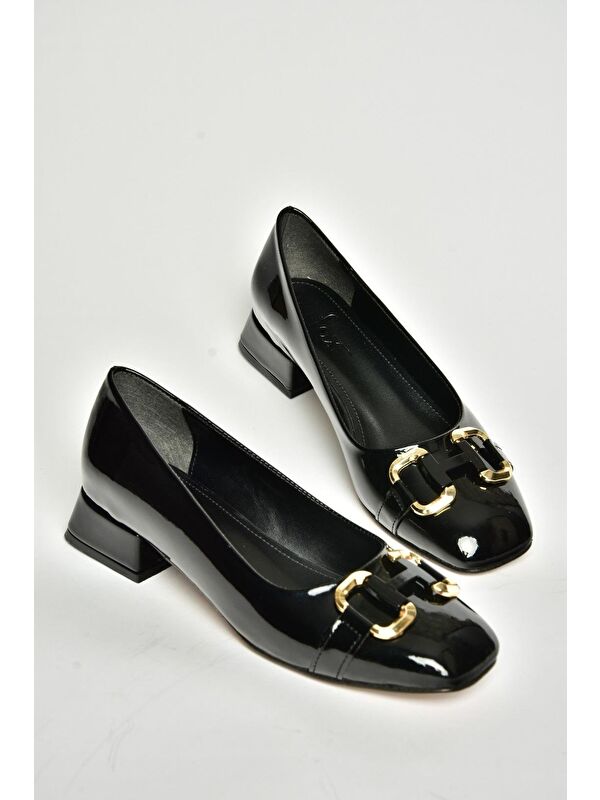 T5901228 Siyah Kadın Topuklu Ayakkabı - Görsel 5