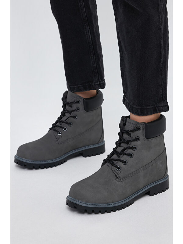 TONNY BLACK Unisex Füme Rahat Kalıp Termo Taban Bot