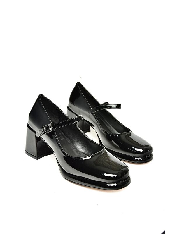 T8200591 Siyah Kadın Topuklu Ayakkabı - Görsel 4