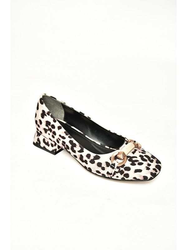 T5902296 Bej Kadın Topuklu Ayakkabı - Görsel 3