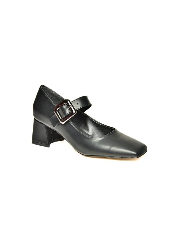 T5696132 Siyah Kadın Topuklu Ayakkabı - Görsel 3