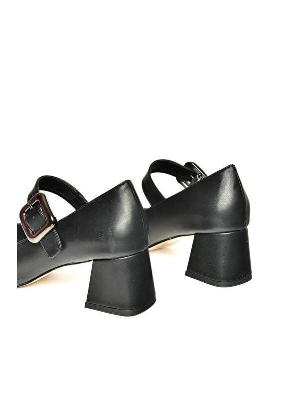 T5696132 Siyah Kadın Topuklu Ayakkabı - Görsel 5