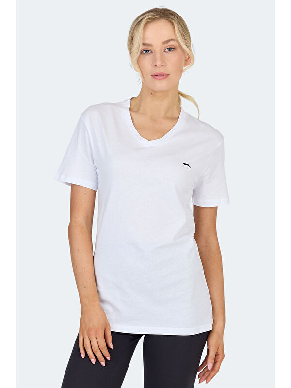 SLAZENGER KRISTEN I Kadın Beyaz Tişört