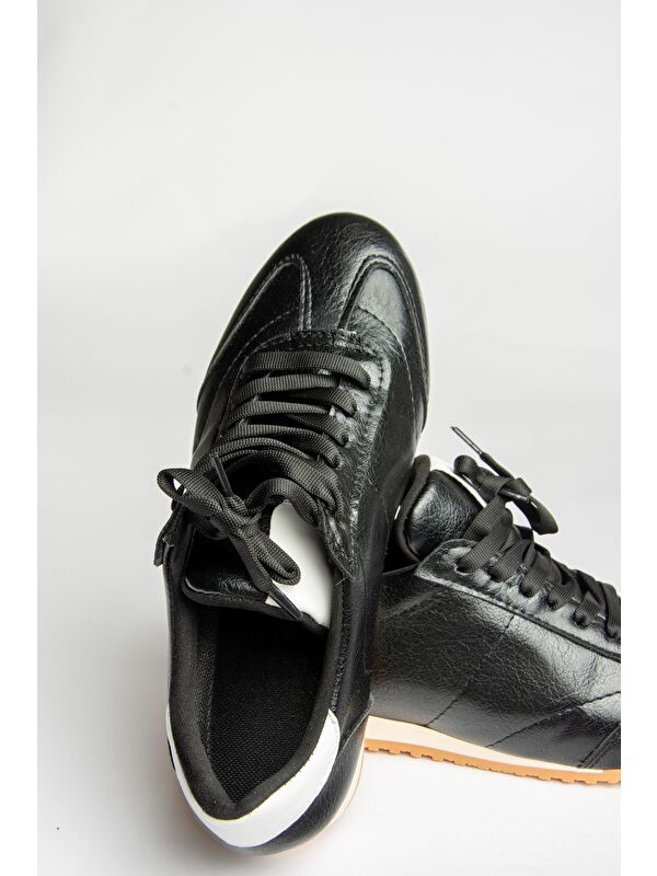 U8207304 Siyah Kadın Sneakers - Görsel 3