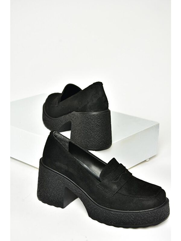 Siyah Kadın Topuklu Ayakkabı - Görsel 4