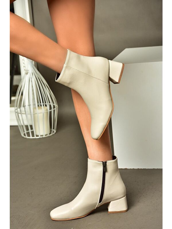 R6540124 Bej Kadın Bot - Görsel 4