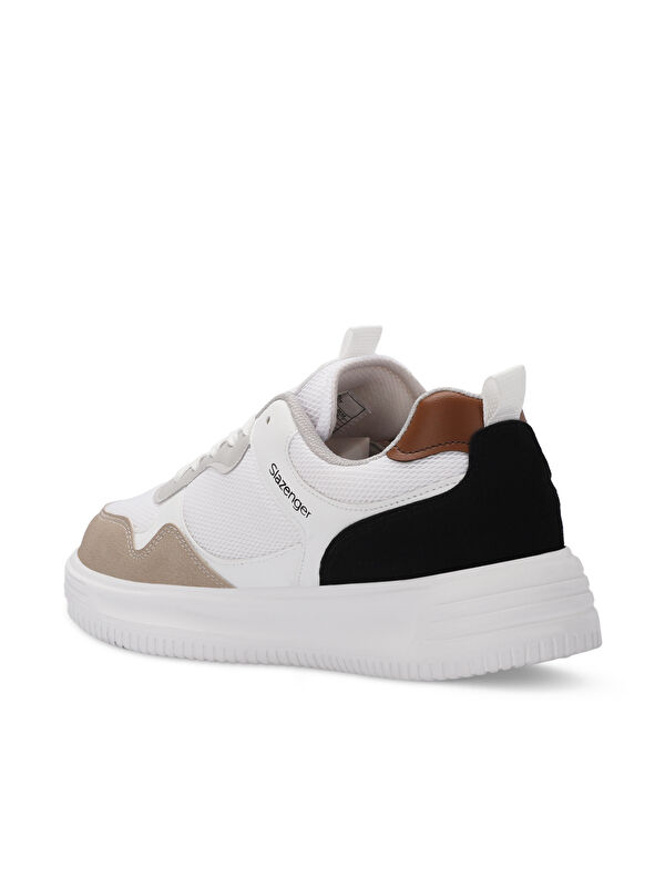 MEGA I Erkek Beyaz / Kahve Günlük Spor Ayakkabısı - Görsel 4