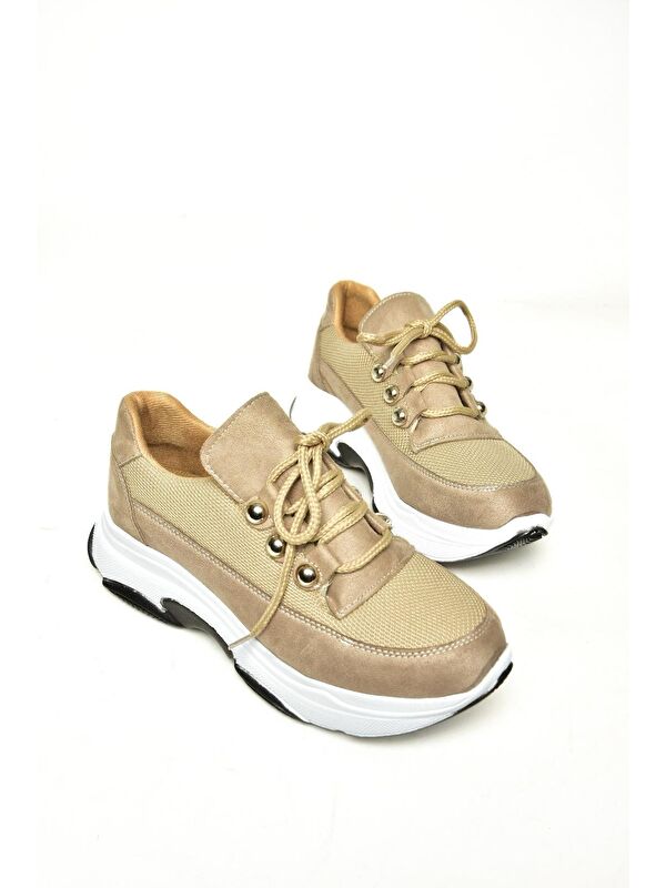 U2390326 Vizon Kadın Sneakers - Görsel 4
