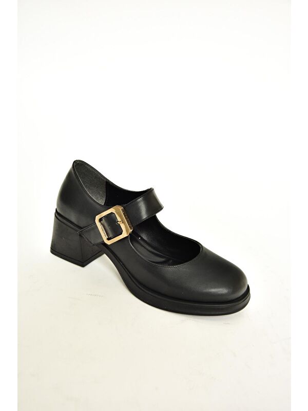 T8202360 Siyah Kadın Topuklu Ayakkabı - Görsel 3