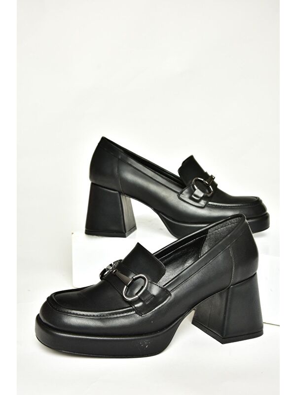 T5696138 Siyah Kadın Topuklu Ayakkabı - Görsel 3