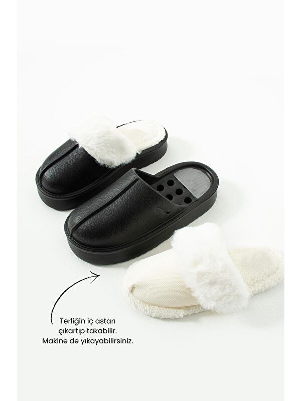 T918264209 Siyah Kadın Terlik - Görsel 4