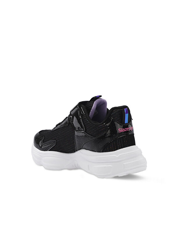 NOBLE I Kız Çocuk Cırt Cırtlı Siyah Günlük Spor Ayakkabısı - Görsel 4