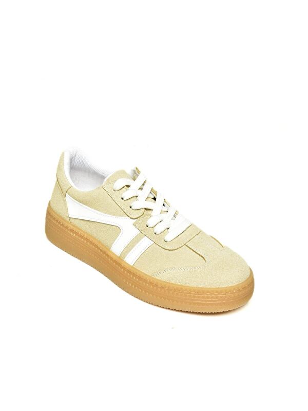 U2744311 Bej Kadın Sneakers - Görsel 3