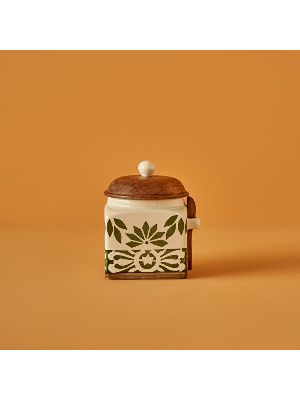 Bella Maison Molly Seramik Kavanoz Krem (800 ml)