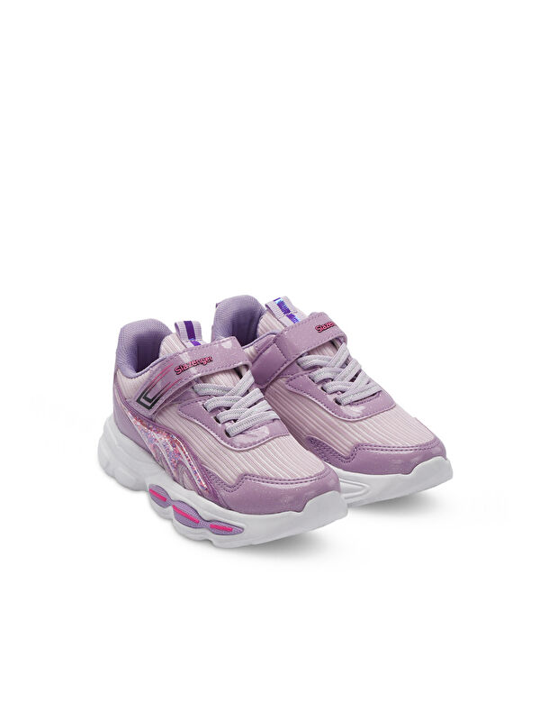NOBLE I Kız Çocuk Cırt Cırtlı Lila Günlük Spor Ayakkabısı - Görsel 3