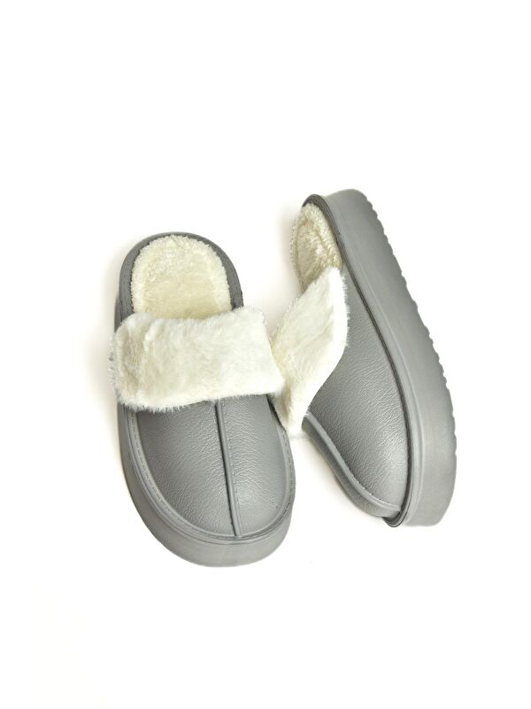 T918264209 Gri Kadın Terlik - Görsel 5