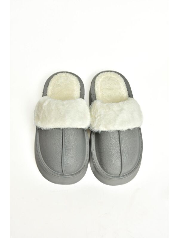 T918264209 Gri Kadın Terlik - Görsel 6