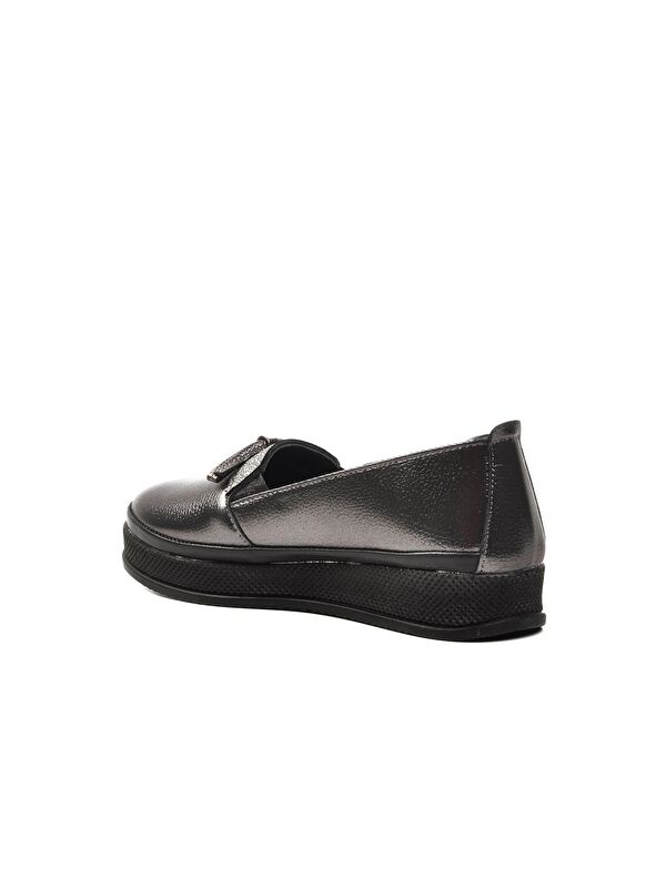 673426 Gümüş Kadın Loafer Ayakkabı - Görsel 5