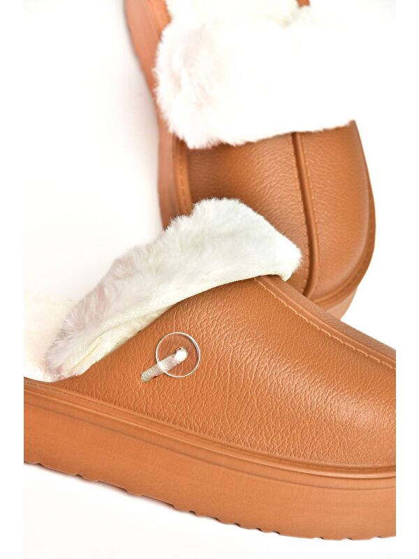 T918264209 Kahverengi Kadın Terlik - Görsel 6