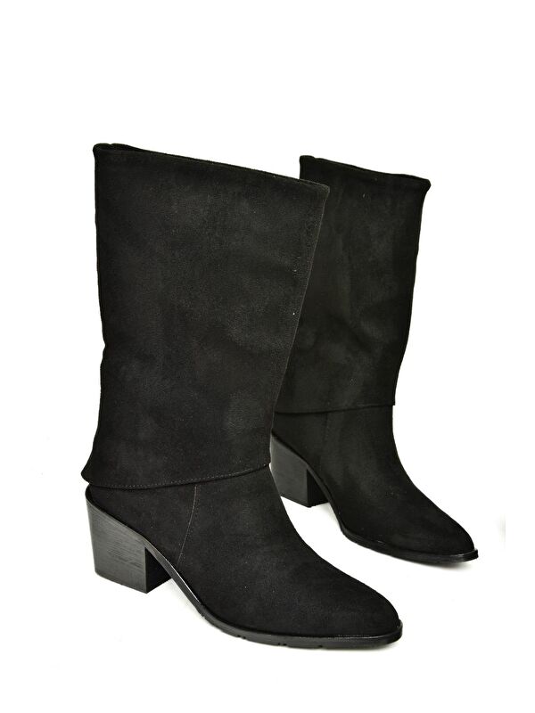 T936042502 Siyah Kadın Bot - Görsel 4