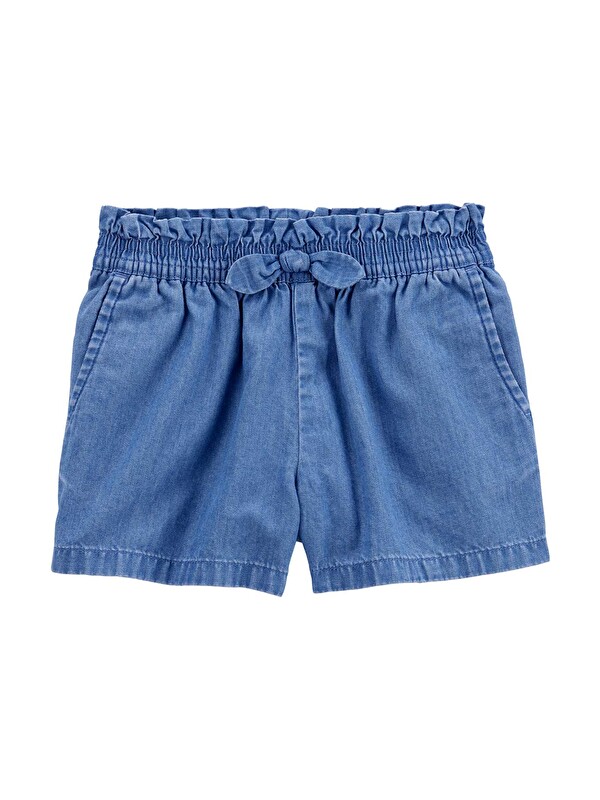 Carter's Küçük Kız Çocuk Denim Şort