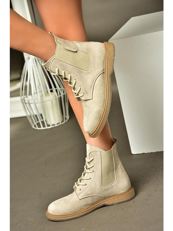 R3749619 Bej Kadın Bot - Görsel 3