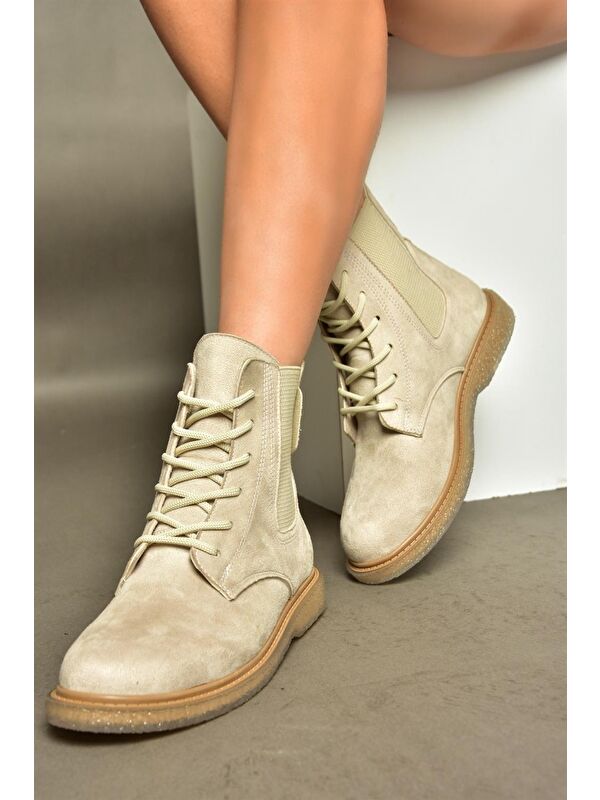 R3749619 Bej Kadın Bot - Görsel 4