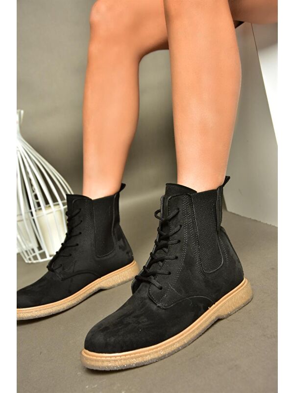 R3749619 Siyah Kadın Bot - Görsel 4