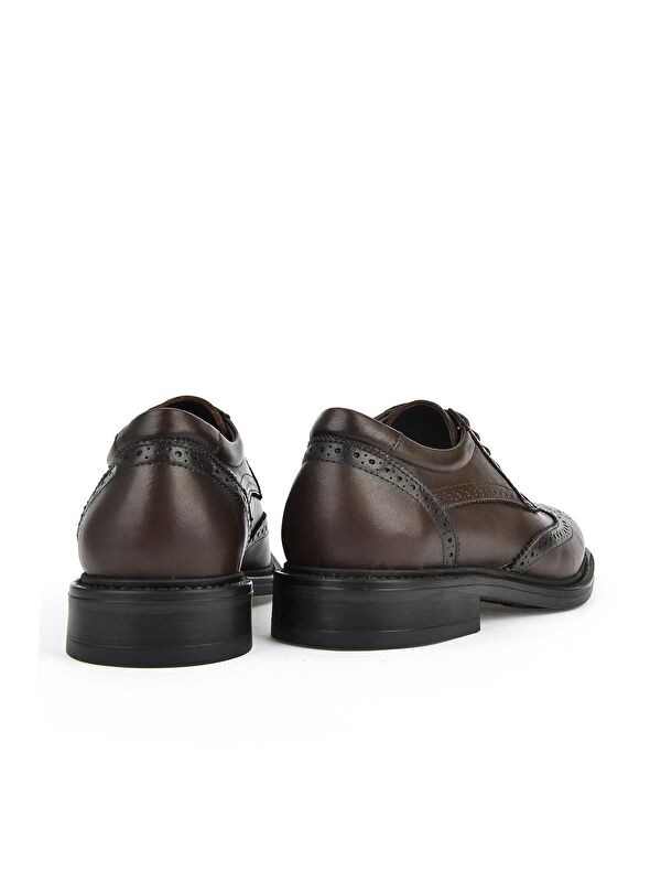 Hakiki Deri Erkek Ayakkabı 133744Z2383 Kahve - Görsel 4