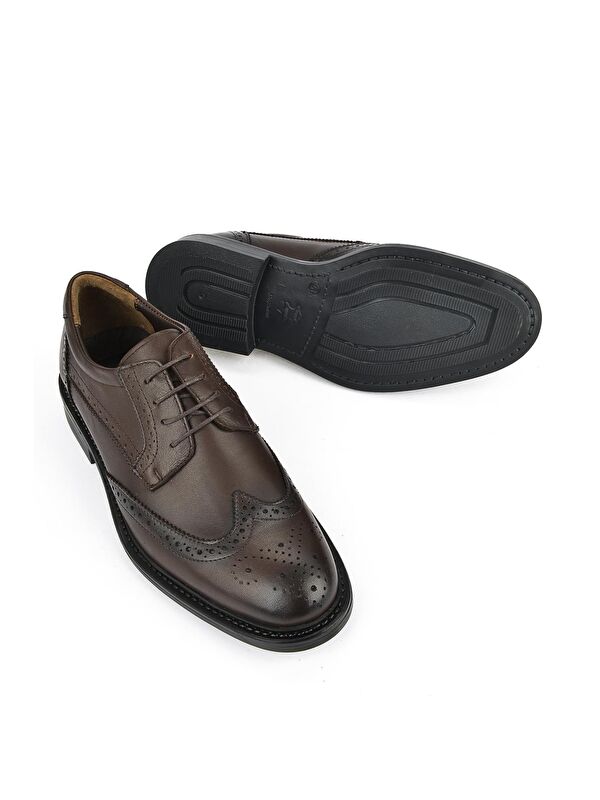 Hakiki Deri Erkek Ayakkabı 133744Z2383 Kahve - Görsel 5