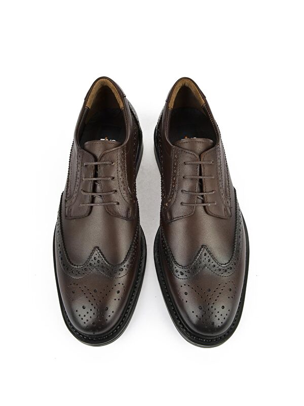 Hakiki Deri Erkek Ayakkabı 133744Z2383 Kahve - Görsel 6