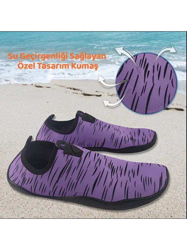 Hayal Çok Amaçlı Plaj ve Deniz Ayakkabısı Lila - Görsel 5