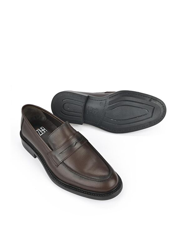 Hakiki Deri Erkek Ayakkabı 133744Z2386 Kahve - Görsel 8