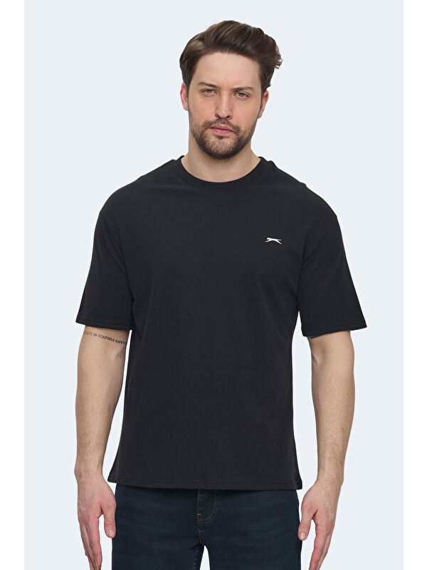 SLAZENGER VELLAMO Erkek Siyah Tişört