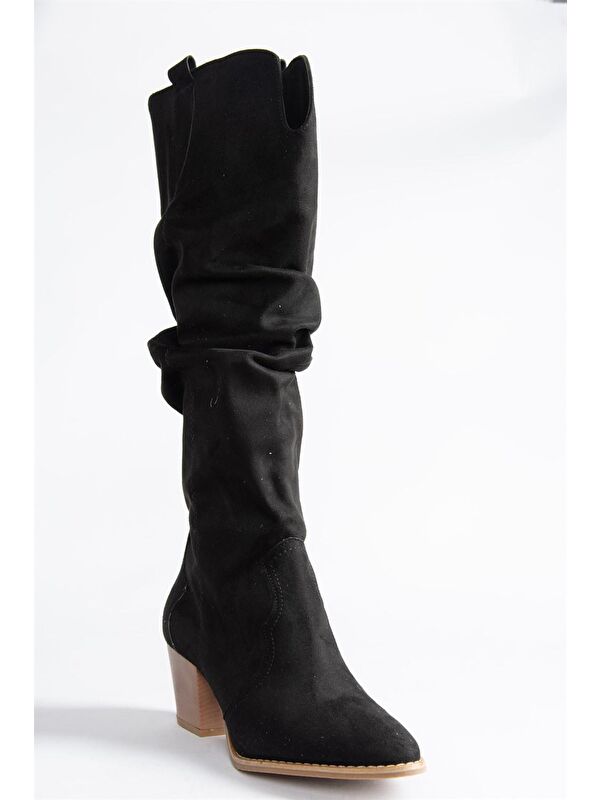 J404040102 Siyah Kadın Çizme - Görsel 6