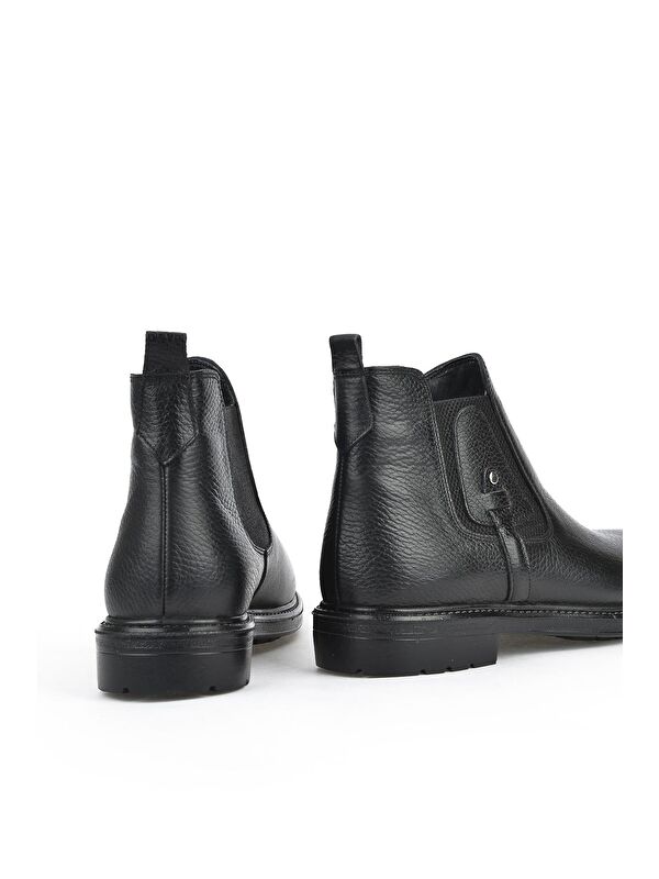 Erkek Hakiki Deri Bot 133447Z204 Siyah - Görsel 6