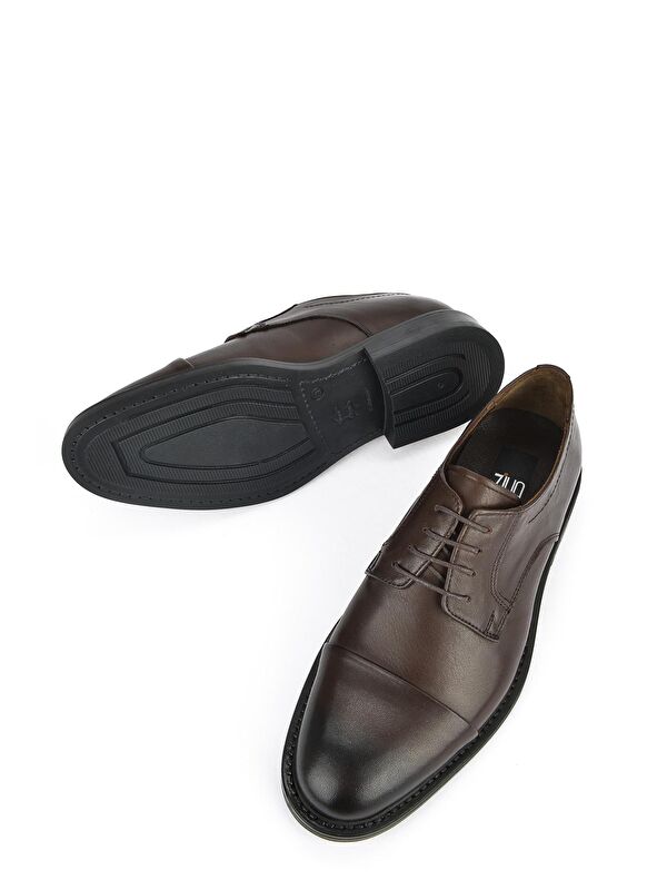 Hakiki Deri Erkek Ayakkabı 133744Z2381 Kahve - Görsel 7