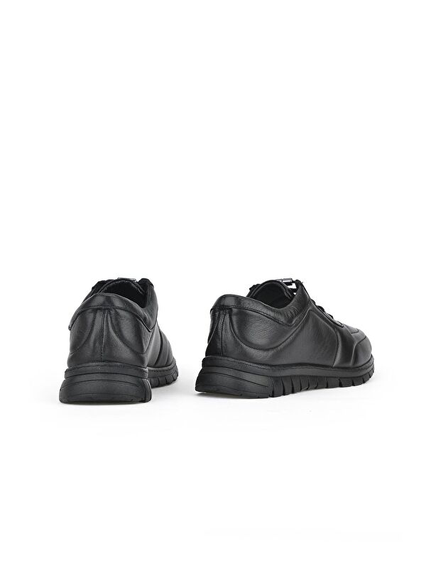 Kadın Hakiki Deri Sneaker 131992 SP200 Siyah - Görsel 4