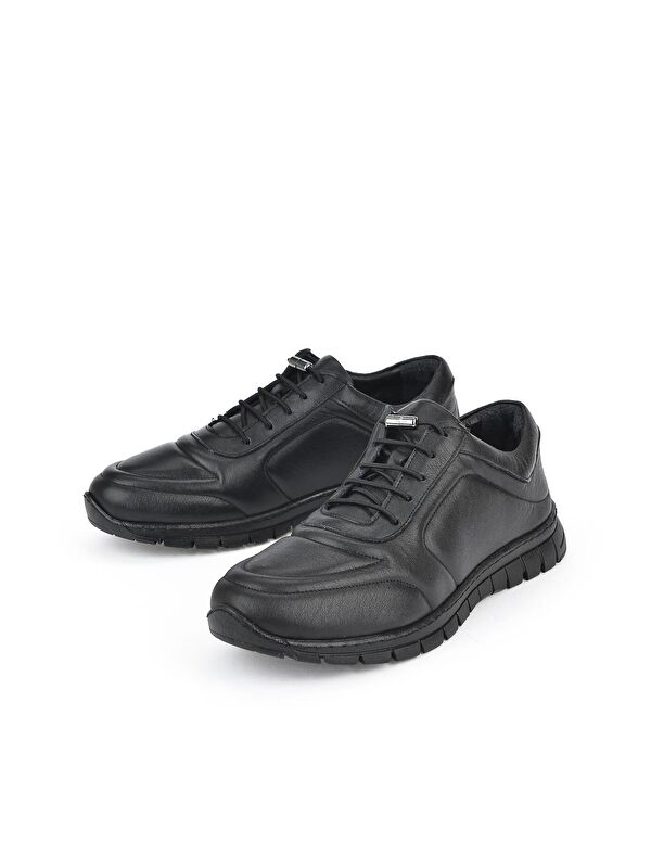 Kadın Hakiki Deri Sneaker 131992 SP200 Siyah - Görsel 5