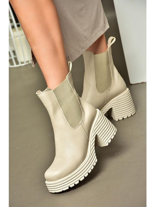 R9960200 Bej Kadın Bot - Görsel 3