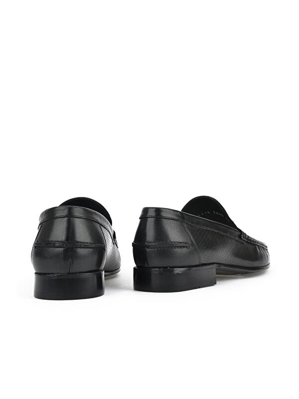 Erkek Hakiki Deri Ayakkabı 12150 6218 Siyah - Görsel 4