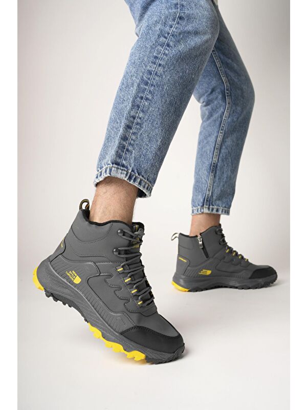 Alaska Unisex Trekking Outdoor Bağcıklı Yandan Fermuarlı Kışlık Bot - Görsel 3