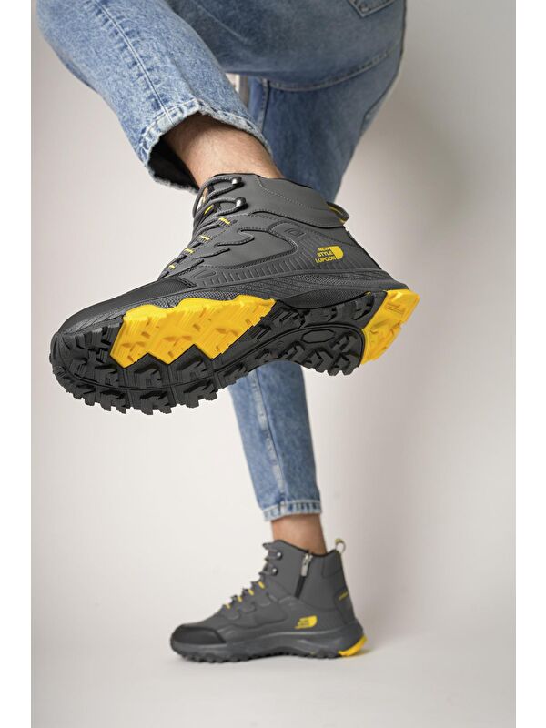 Alaska Unisex Trekking Outdoor Bağcıklı Yandan Fermuarlı Kışlık Bot - Görsel 6