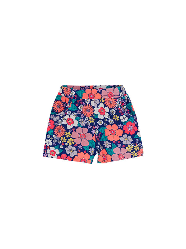 Lovetti Kız Çocuk Neon Garden Desen Cepli Şort